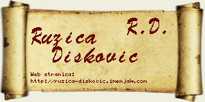 Ružica Dišković vizit kartica